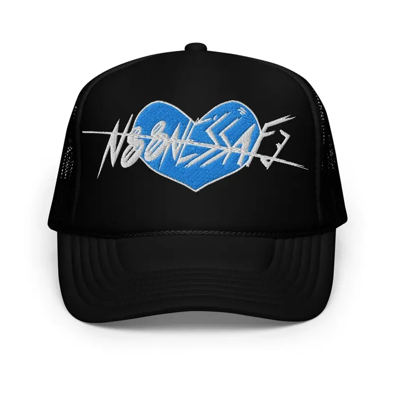 NOS BLUE HEARTED TRUCKER